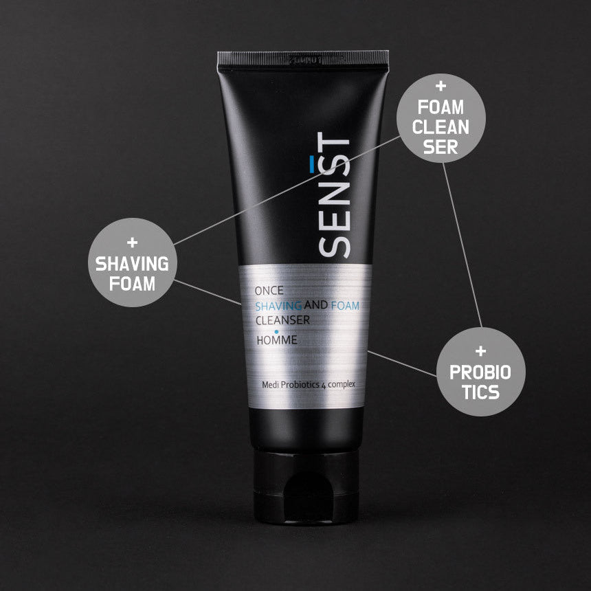 MEDIFLOWER 1+1+1 Sensitive Once Shaving & Foam Cleanser Homme 120ml