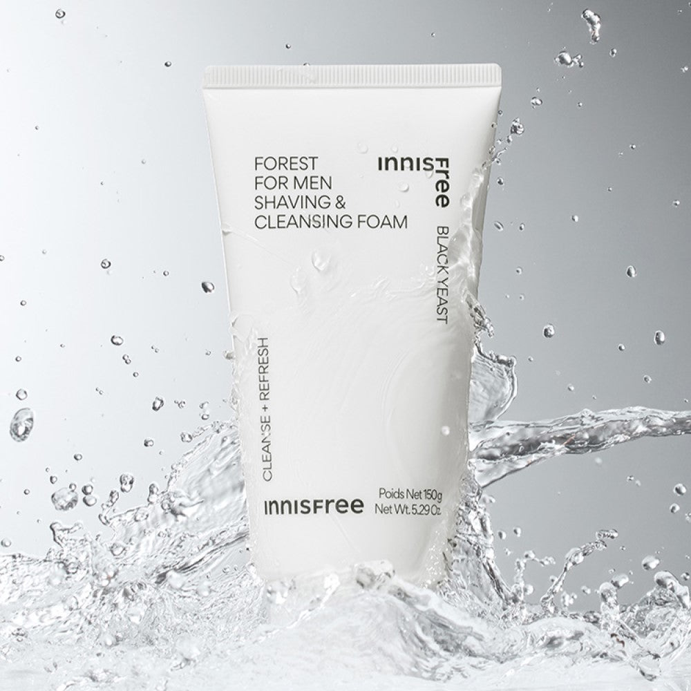 INNISFREE Forest For Men Shaving & Cleansing Foam 150g, mousse nettoyante et à raser pour homme