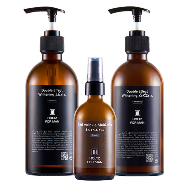 ANNA HOLTZ For Men Wrinkle-Improving Whitening Skin Lotion and Essence 3 Pieses Set