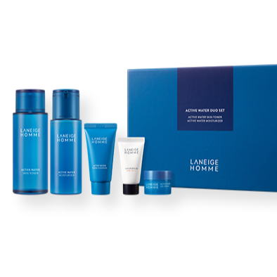 LANEIGE Homme Active water Duo Set (Skin Toner& Moisturizer) | Kool Seoul