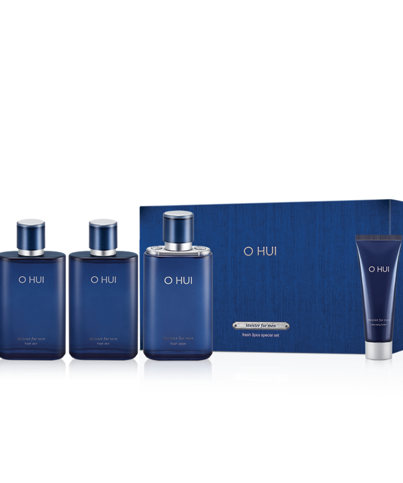 OHUI Meister For Men Fresh Set (Moisturizer, Lotion, Cleansing Foam) | Kool Seoul