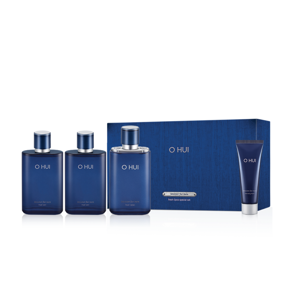 OHUI Meister For Men Fresh Set (Moisturizer, Lotion, Cleansing Foam) | Kool Seoul