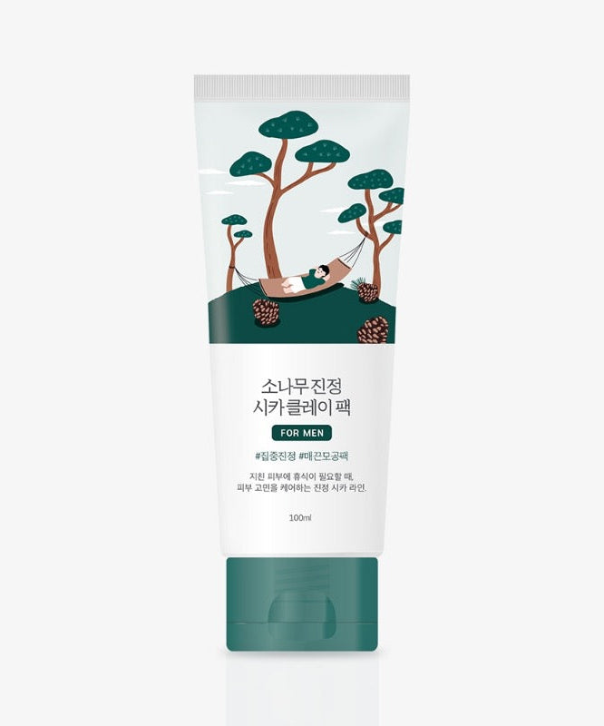 ROUNDLAB For Men Pine Calming Cica Clay Pack 100ml disponible sur Ma petite Coree, ton Eshop 100% K-beauty en direct de Seoul